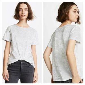 Vince | Crushed Velvet Dove Gray Easy Tee